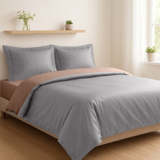Комплект SOHO Комплект пост.білизни Полуторний Duet 150*200 Mocha/Grey