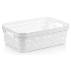 Корзина IDEA HOME 00615 Pyramid White б/кр. 8.2л (36x24x12 см) (00615 White)