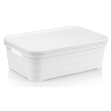 Корзина IDEA HOME 00637 Pyramid White з/кр. 2.8л (24x18,3x8.5 см) (00637 White)