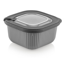 контейнер пл. IDEA HOME 00681 Line Box Gray/квадр.0.6л (00681 Gray)