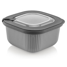 контейнер пл. IDEA HOME 00682 Line Box Gray/квадр.1.1л (00682 Gray)