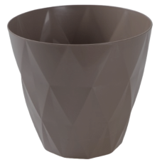 Горщик для квітів VIOLET HOUSE 0200 PRIZMA BROWN з внут. зливом води 5 л. (0200 PRIZMA BROWN д/квітів з внут. зливом вод)