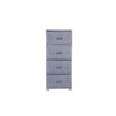 Комод VIOLET HOUSE 0357 Роттанг ANTRACITE 38*45*90 см (0357 Роттанг ANTRACITE 38*45*90 см)