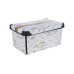 Корзина VIOLET HOUSE 0647 DECOR Marble WHITE з/кр. 10 л (0647 DECOR Marble WHITE с/кр. 10 л)