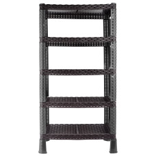 Етажерка д/взуття VIOLET HOUSE 0733 Роттанг Гелакси BLACK 30*52*96 см (0733 Роттанг Гелакси BLACK)