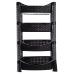 Етажерка VIOLET HOUSE 0740 Роттанг Гелакси BLACK 4-х ярусна (0740 Роттанг Гелакси BLACK)