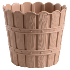 Горщик для квітів VIOLET HOUSE 1046 BAMBOO BEIGE із дренажем 3 л. бежевий (1046 BAMBOO BEIGE 3 л.)