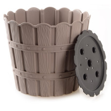 Горщик для квітів VIOLET HOUSE 1048 BAMBOO CAPPUCCINO д/квітів із дренажем 7 л. (1048 BAMBOO CAPPUCCINO 7 л.)