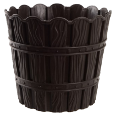 Горщик для квітів VIOLET HOUSE 1050 Бамбу BROWN д/квітів з внут. вставкою 10 л. (1050 Бамбу BROWN з внут. вставкою 10 л.)