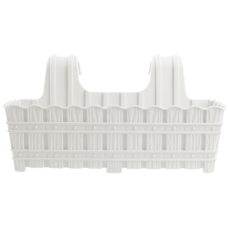 Горщик для квітів VIOLET HOUSE 1061 BAMBOO WHITE на перил. 50 см. (1061 BAMBOO WHITE на перил. 50 см.)