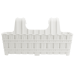 Горщик для квітів VIOLET HOUSE 1061 BAMBOO WHITE на перил. 50 см. (1061 BAMBOO WHITE на перил. 50 см.)