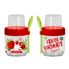 Банка HEREVIN Fruit-Yoghurt з ложкою і контейнером 0.425 л (131615-000)