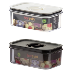 контейнер пл. HEREVIN Canister-Vacuum Lid-White-Black вакумна кр. 0.6 л (161174-000)