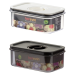 контейнер пл. HEREVIN Canister-Vacuum Lid-White-Black вакумна кр. 0.6 л (161174-000)