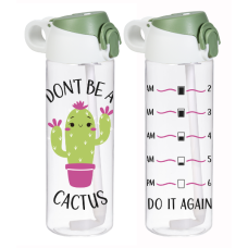 Пляшка д/води пл. HEREVIN Cactus 0.75 л з труб. д/спорту (161684-051)