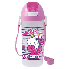 Пляшка д/води пл. HEREVIN Unicorn 0.6 л з труб. д/спорту (161811-003)