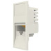 Модуль Euromod 50 х 25, 1xRJ45, M1 прямий, UTP 5е, PowerCat, білий, MOLEX Модуль Euromod 50 х 25, 1xRJ45, M1 прямий, UTP 5е, PowerCat, білий, MOLEX