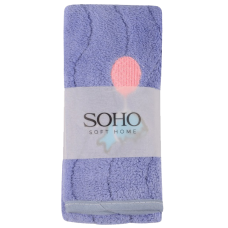 Текстиль банний SOHO Рушник 25*50 см, мікроф. Dolphin Purple упак. 4 шт