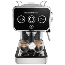 Кавоварка еспрессо RUSSELL HOBBS Distinctions 26450-56, чорно-сріблястий