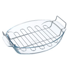 Форма с/к PYREX форма овал. 38х27х11см (4л) з решіт. (412U000/8043)