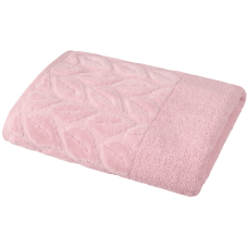 Текстиль банний SOHO Рушник 50*90 бавовна 100% Leaves Pink