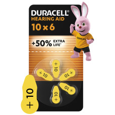 Батарейка DURACELL HA 10 6 шт.