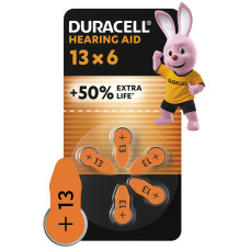 Батарейка DURACELL HA 13 уп. 6 шт.
