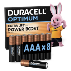 Батарейка DURACELL LR03 KPD 08*10 Optimum уп. 1x8 шт.