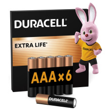 Батарейка DURACELL LR03 MN2400 1х6 шт.