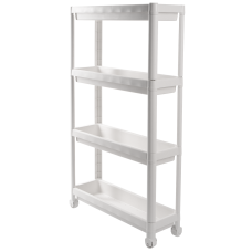 Етажерка VIOLET HOUSE 6014 Long Shelf 4 пол. WHITE 54*18*91 см (6014 Long Shelf 4 пол. WHITE 54*18*91 см)