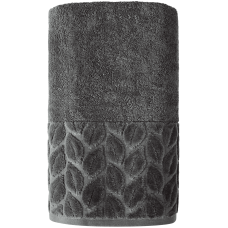 Текстиль банний SOHO Рушник 70*140 бавовна 100% Leaves Dark Gray