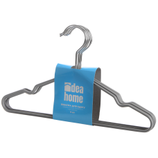 Вішалка IDEA HOME д/од. мет. в силиконе 33,5x20x1,2 см KIDS (8 шт) Light Grey (7043037)