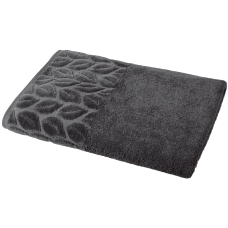 Текстиль банний SOHO Рушник 90*150 бавовна 100% Leaves Dark Gray