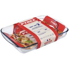 Форма с/к PYREX н-р форм 2пр (прямокут 40х27, овал 30х21см) (913S604/8044)