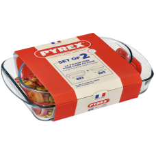 Форма с/к PYREX н-р форм 2пр (прямокут 35х23, овал 30х21см) (913S605/8043)