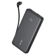 зовн. акум. ANKER - 10000 mAh 22.5W Built-In USB-C Cable (Чорний)