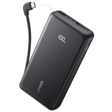 зовн. акум. ANKER - 20000 mAh 22.5W Built-In USB-C Cable (Чорний)