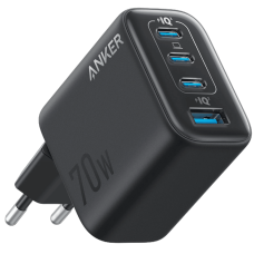 мережева зарядка ANKER Charger - 70W, 3xUSB-C PD 3.0 & 1xUSB-A (Чорний)