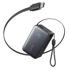 зовн. акум. ANKER Nano - 10000 mAh 45W Built-In USB-C Cable (Чорний)