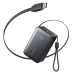 зовн. акум. ANKER Nano - 10000 mAh 45W Built-In USB-C Cable (Чорний)