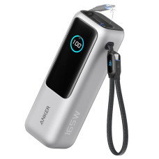 зовн. акум. ANKER - 25000 mAh 165W PD Built-In Double USB-C Cables (Сріблястий)