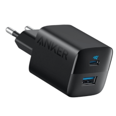 мережева зарядка ANKER PowerPort 323 - 33W Dual-Port USB-C (Чорний)