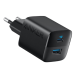мережева зарядка ANKER PowerPort 323 - 33W Dual-Port USB-C (Чорний)