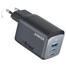 мережева зарядка ANKER GaNPrime Charger - 67W, 2xUSB-C PD & 1xUSB-A (Чорний)