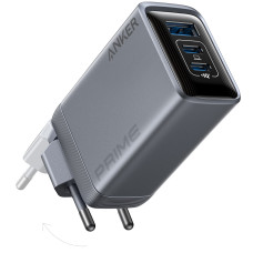 мережева зарядка ANKER GaNPrime Charger - 100W, 2xUSB-C PD & 1xUSB-A Foldable (Срібний)