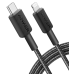 кабель ANKER 322 USB-C to Lightning - 1.8m Nylon (Чорний)