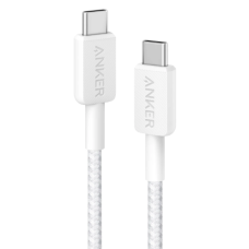 кабель ANKER 322 USB-C to USB-C - 0.9m Nylon (Білий)