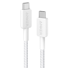 кабель ANKER 322 USB-C to USB-C - 1.8m Nylon (Білий)