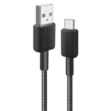 кабель ANKER 322 USB-A to USB-C - 0.9m Nylon (Чорний)