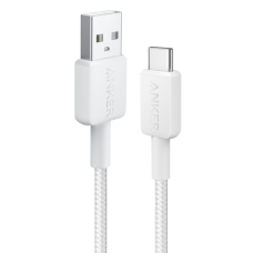 кабель ANKER 322 USB-A to USB-C - 0.9m Nylon (Білий)